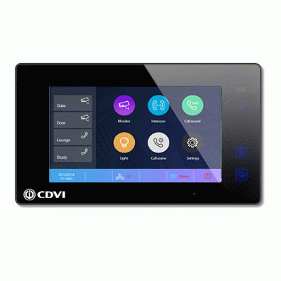 CDVI CDV-47DX-B 2Easy 2 wire 7'' slim touch screen wifi memory monitor